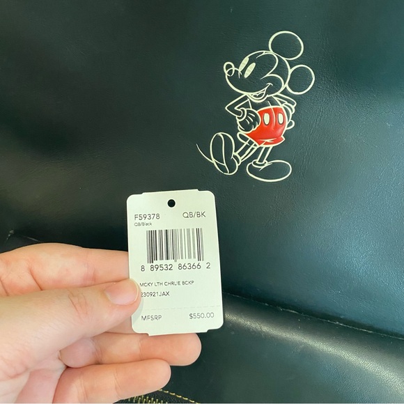 Coach Disney Mickey Charlie Leather Backup in Chalk - Picture 9 of 9